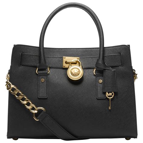 black michael kors satchel|michael kors leather satchel large.